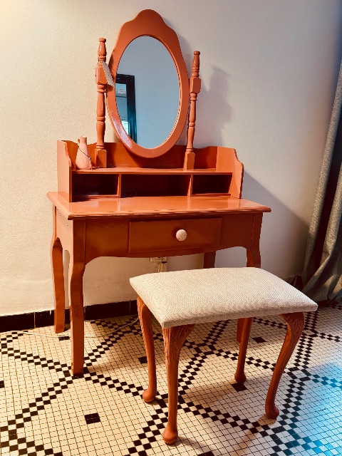 Coiffeuse + tabouret